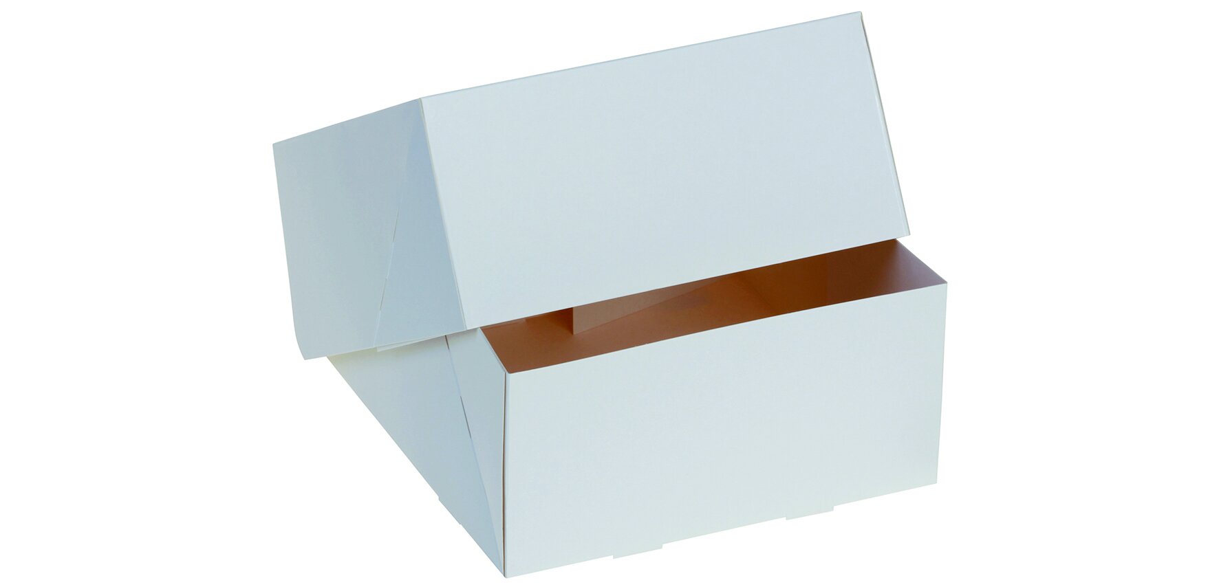 Tortenschachtel suplesse Karton, weiß, 20 x 20 x 10 cm