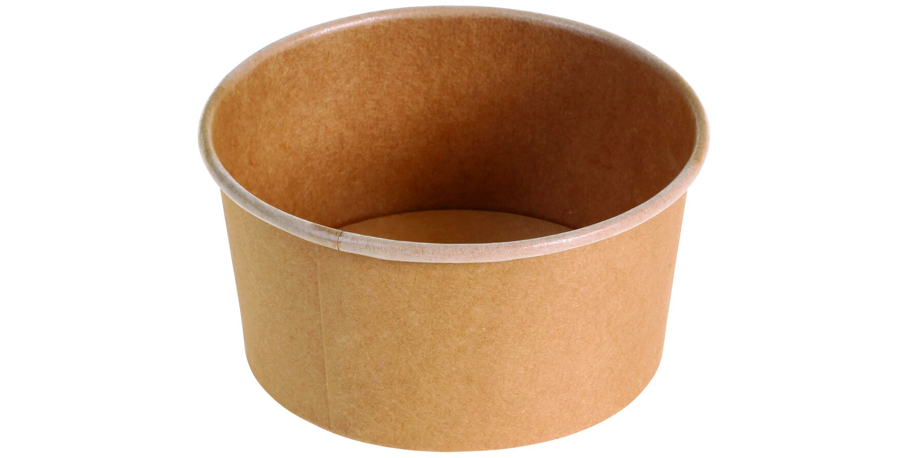 Schale suplesse Kraft-Karton PE, braun, rund, 445 ml