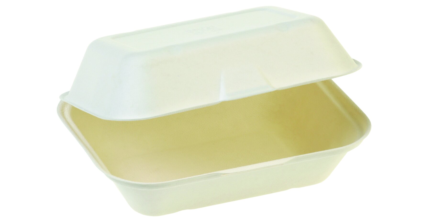Menüschale naturesse Zuckerrohr, weiß, 600 ml