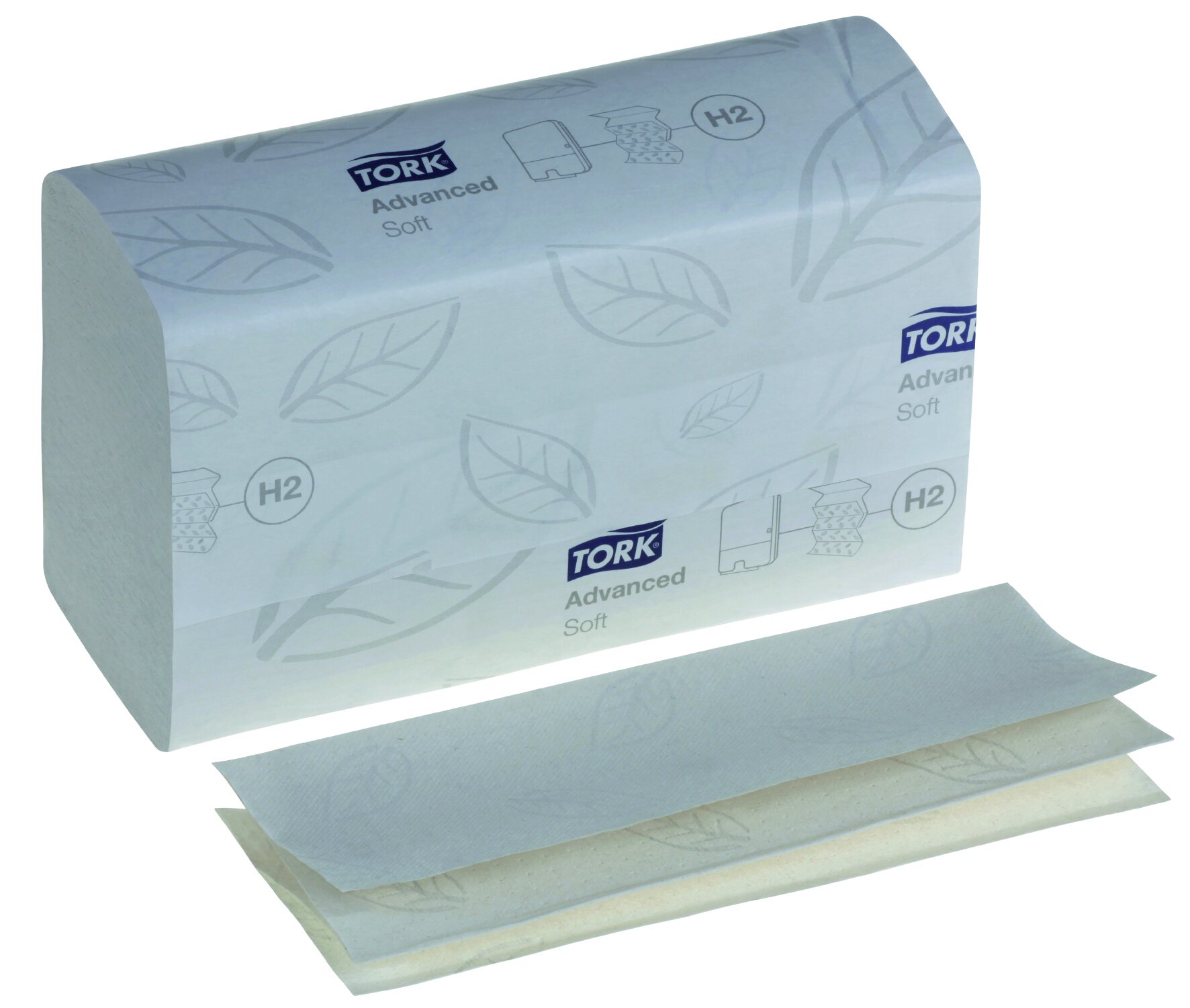 Papierhandtuch Tork Recycling, weiß, 2-lagig, W-Falz, 34 x 21,2 cm