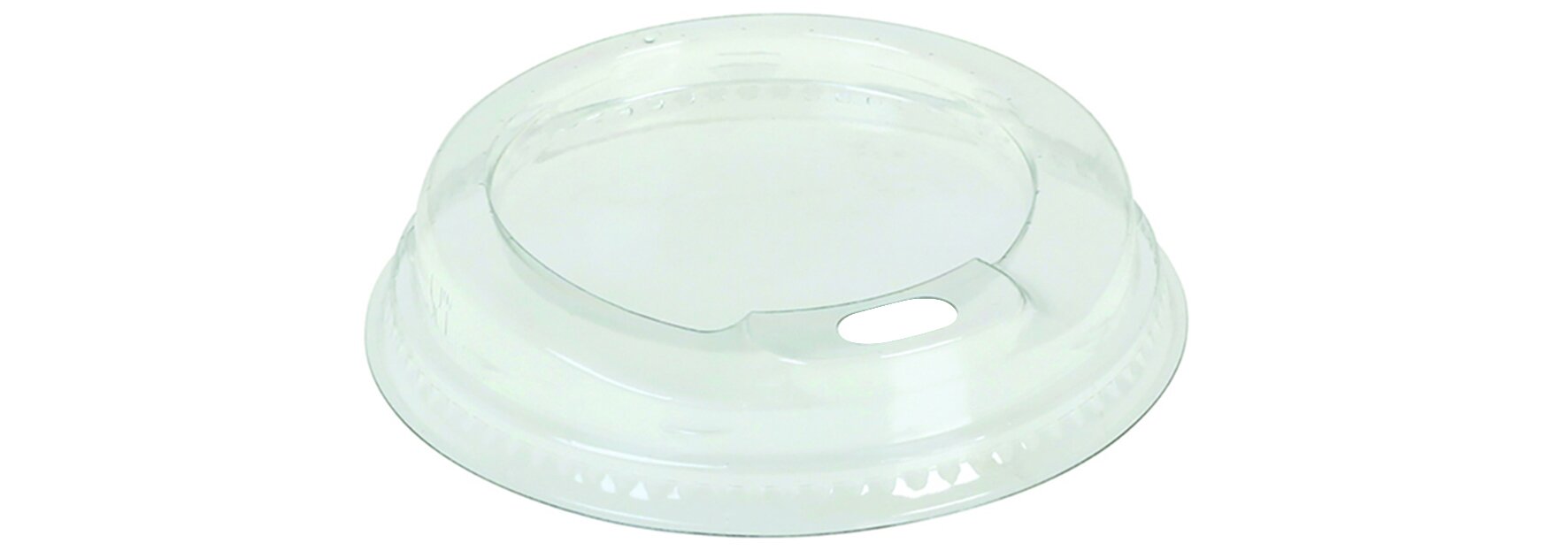 Deckel mit Trinköffnung PET, transparent, rund, Ø 9,5 cm