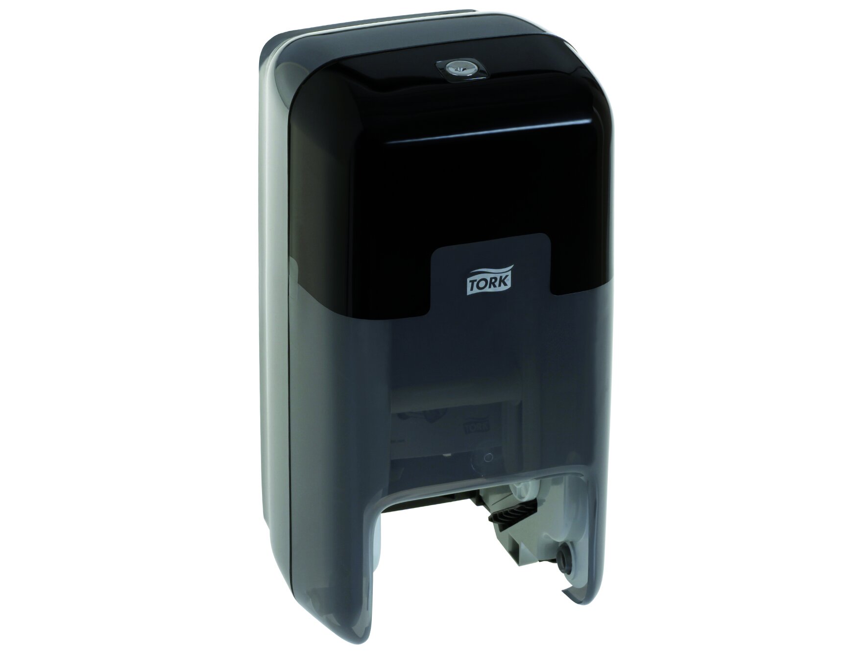 Toilettenpapierspender Tork T7 OptiServe®,  schwarz, 2 Rollen