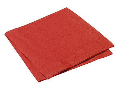 Servietten suplesse Papier, bordeaux, 3-lagig, 1/4-Falz, 33 x 33 cm