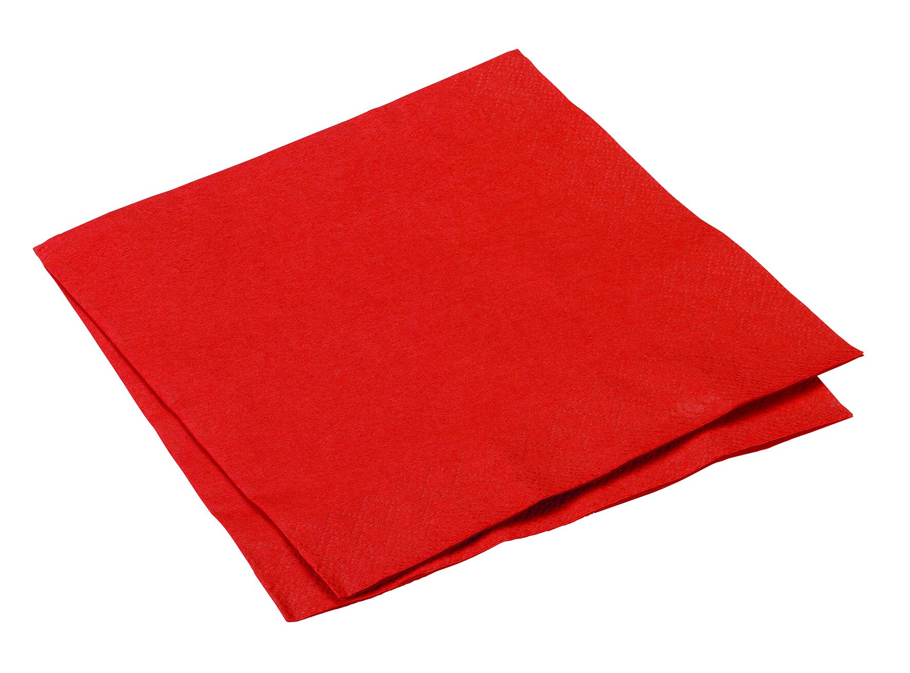 Servietten suplesse Papier, rot, 3-lagig, 1/4-Falz, 33 x 33 cm