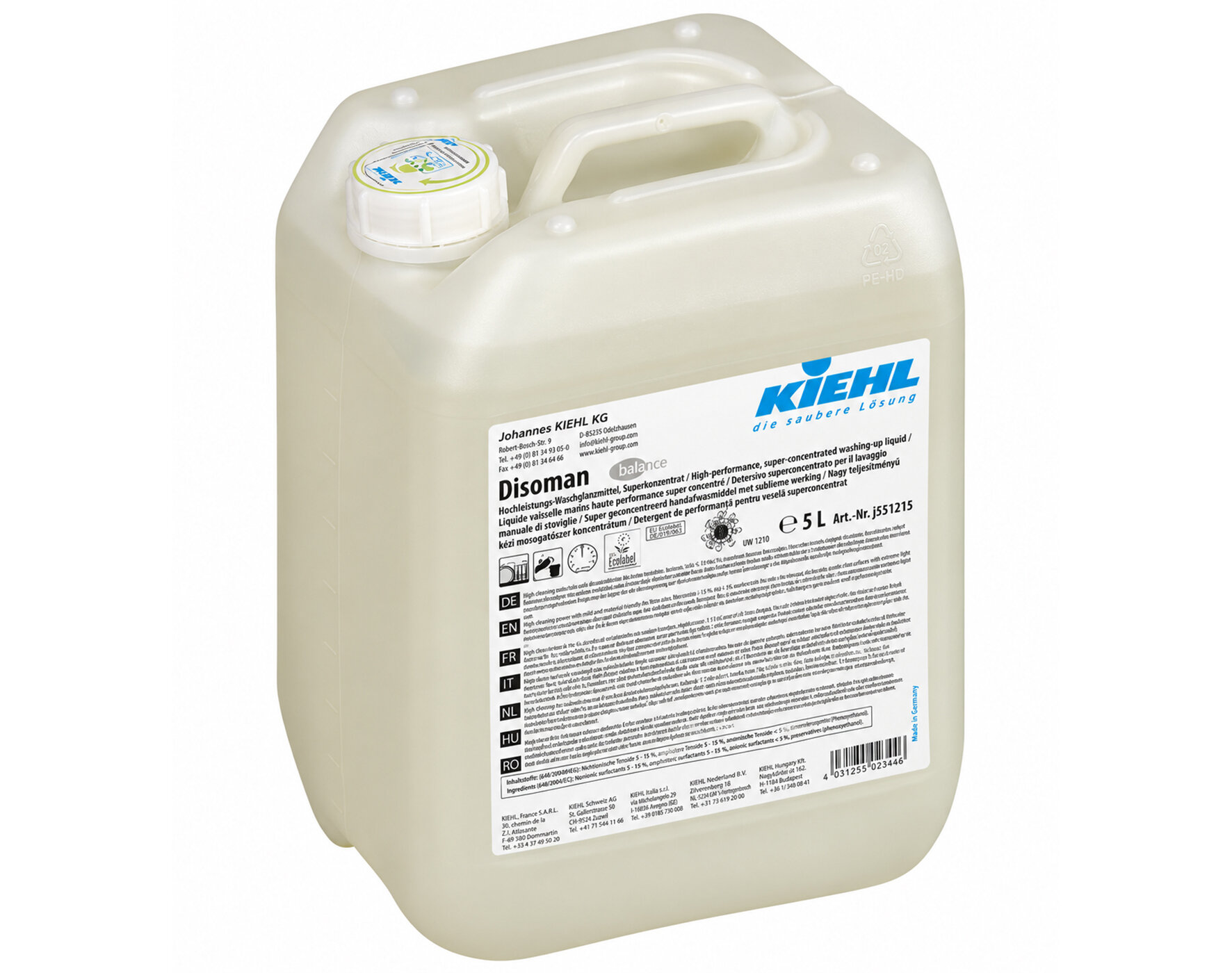 Handgeschirrspülmittel Disoman Konzentrat, pH 7, 2x5l