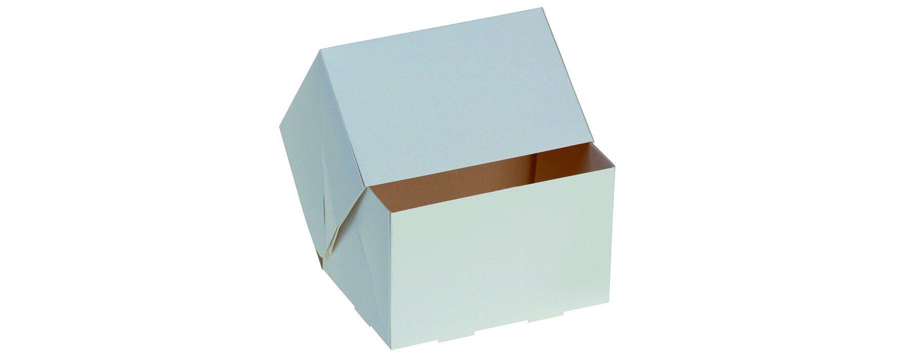 Tortenschachtel suplesse Karton , weiß, 14 x 10 x 9 cm