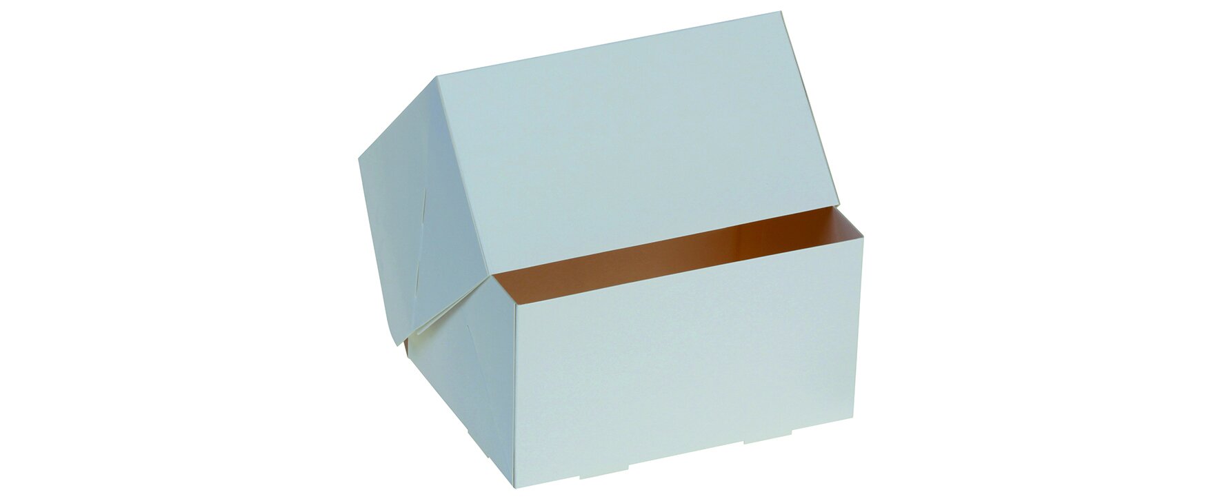 Tortenschachtel suplesse Karton , weiß, 16 x 12 x 9 cm