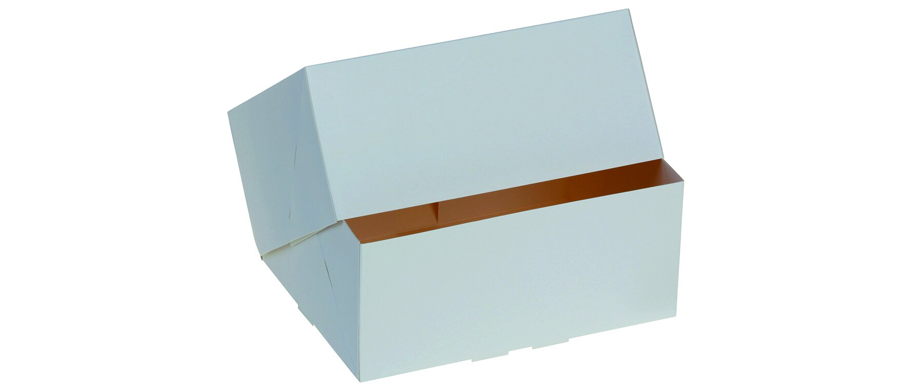 Tortenschachtel suplesse Karton , weiß, 20 x 15 x 9 cm