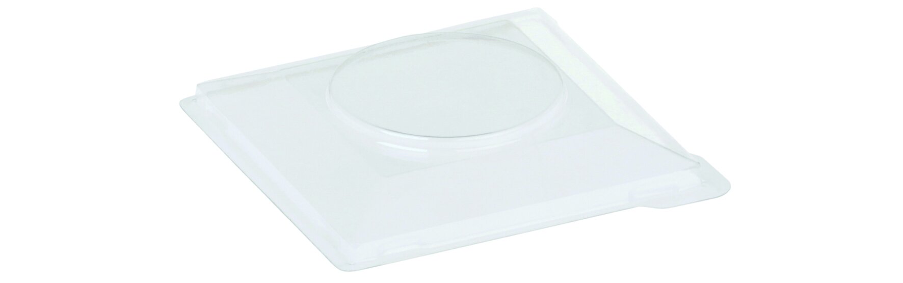 Deckel PS, transparent, stapelbar, 60 ml