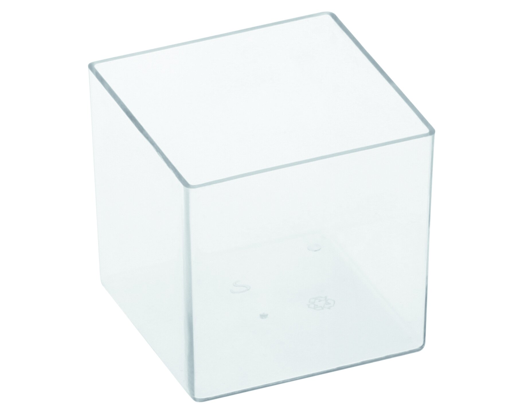 Schale designline Cub Mezzo PS, transparent, 160 ml