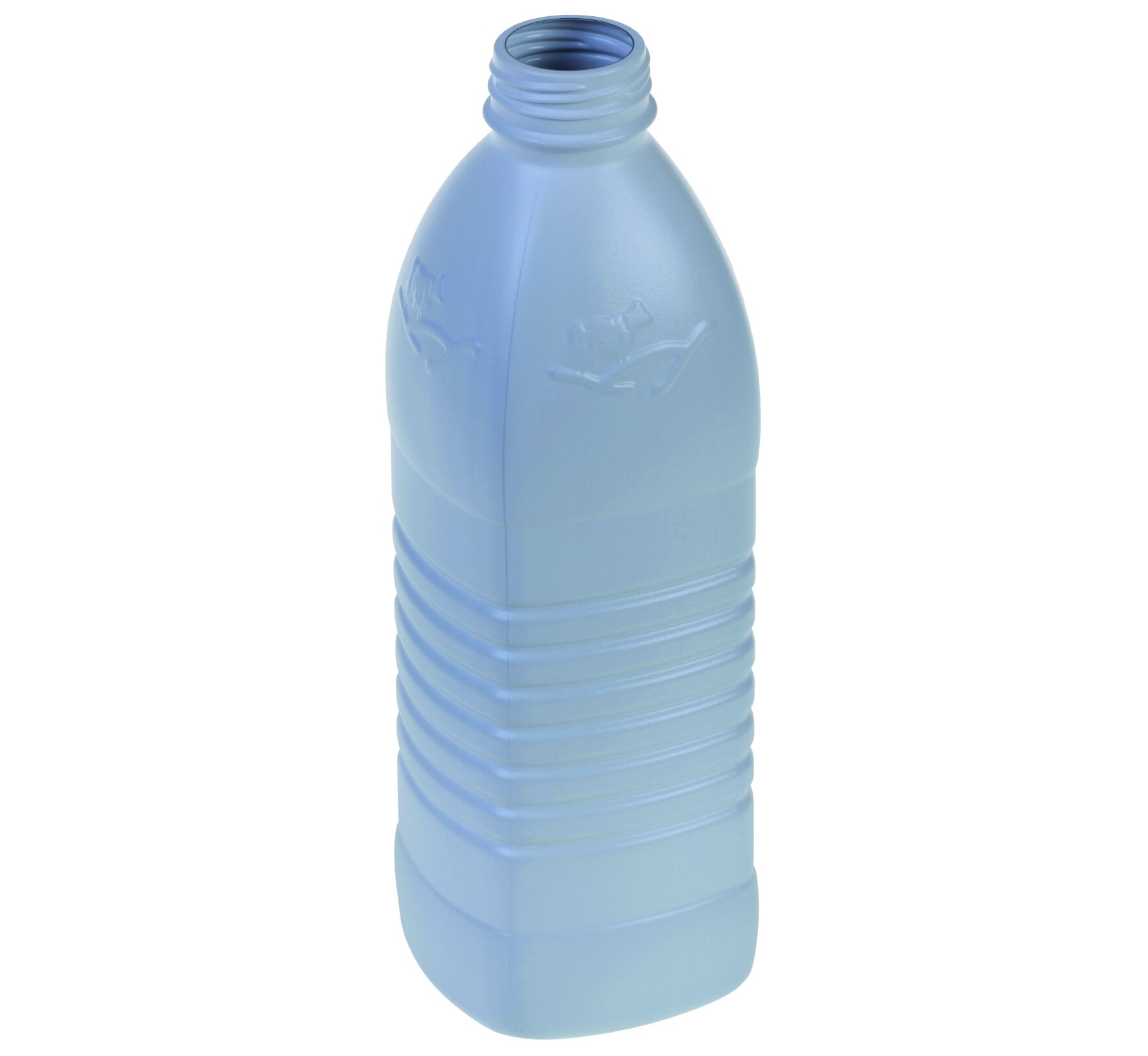 Milchflasche HDPE 1000ml weiss Ø38/80x80x248mm