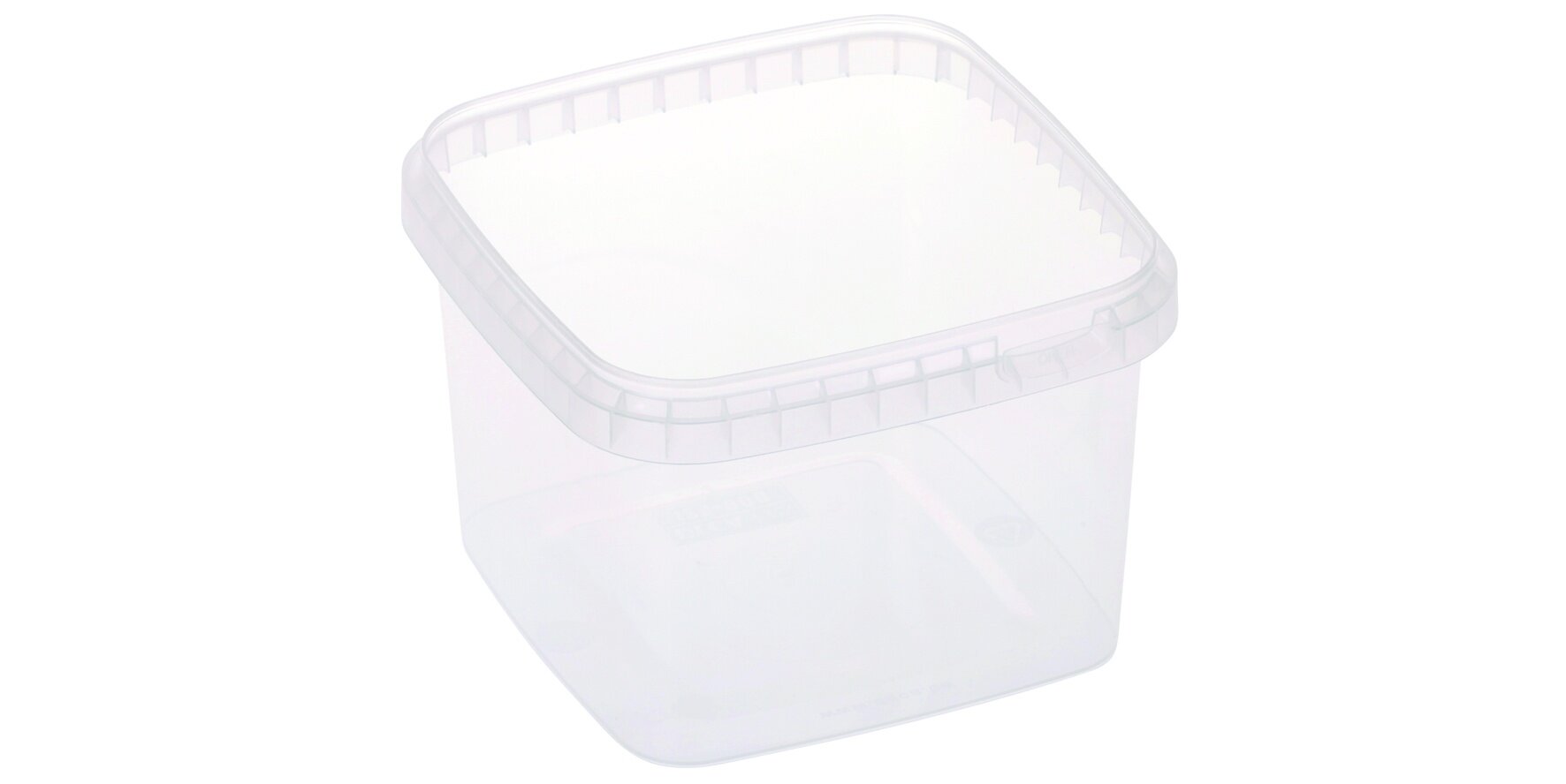 Schale PP, transparent, quadratisch, 1280 ml
