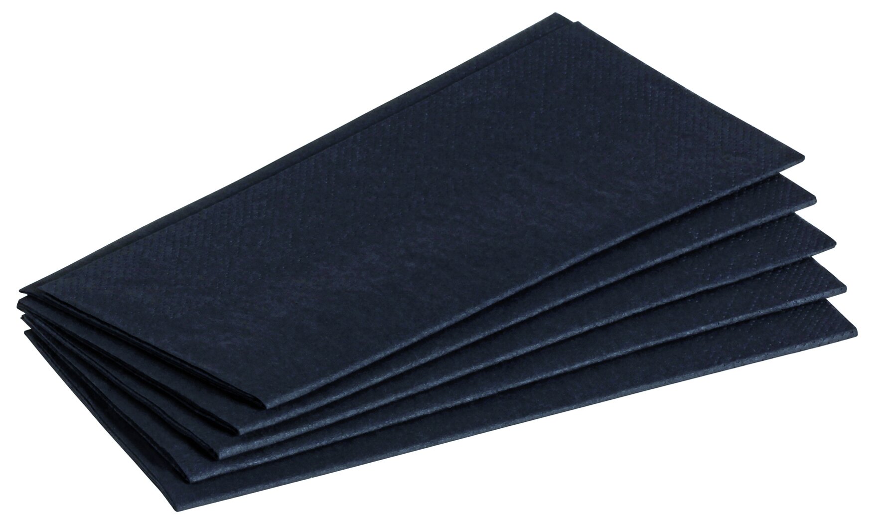 Servietten suplesse Papier, schwarz, 3-lagig, 1/8-Falz, 33 x 33 cm