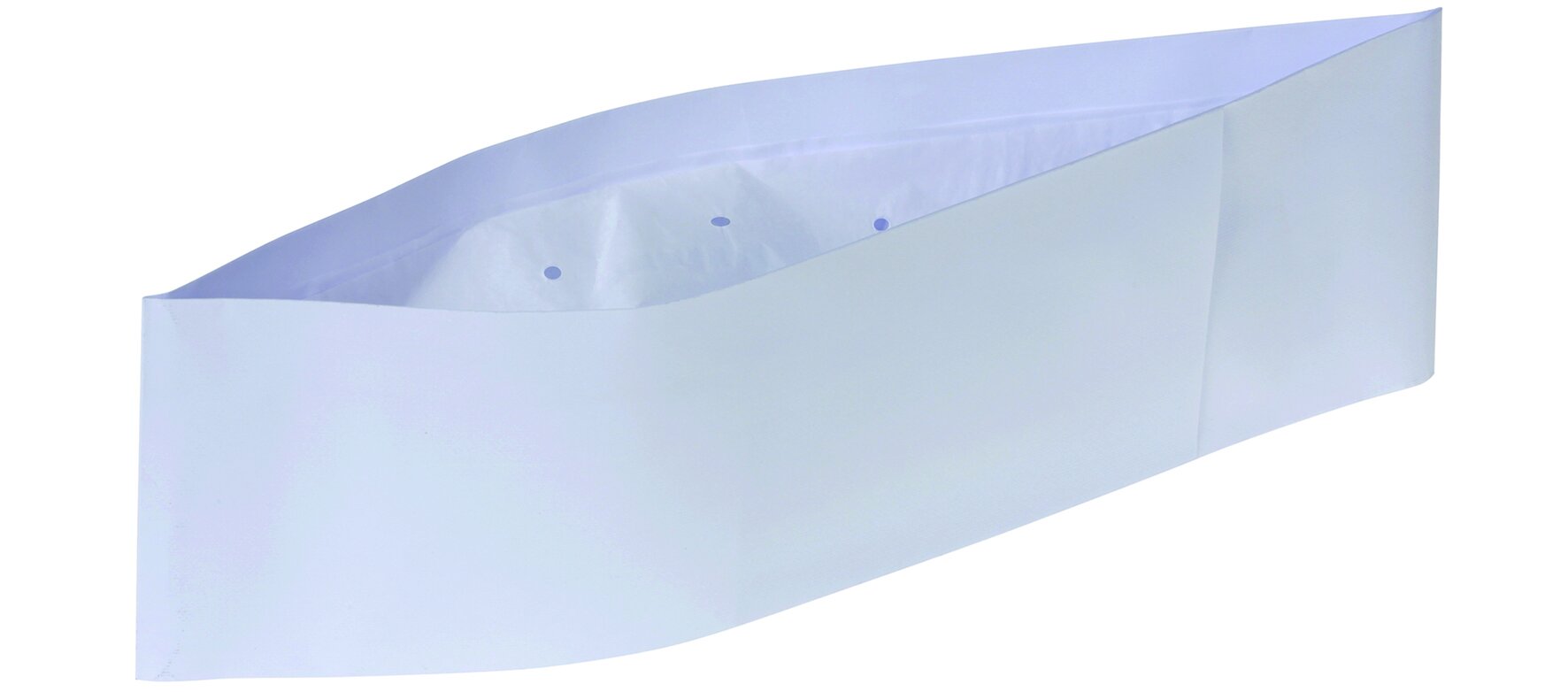 Schiffchenmütze Krepp-Papier, weiß