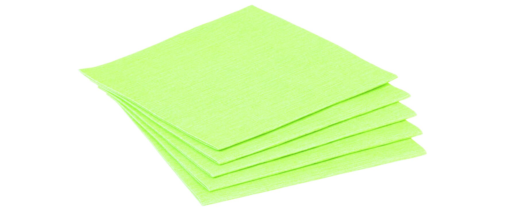 Serviette suplesse Airlaid, apfelgrün, 1/4-Falz, 25 x 25 cm