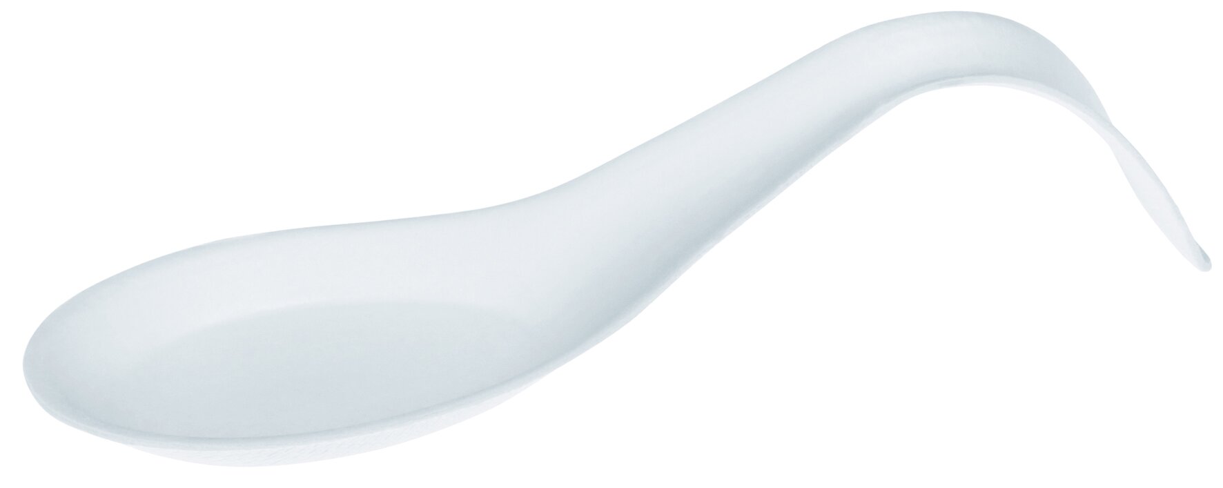 Häppchenlöffel naturesse Zuckerrohr, Rialto, weiss, 12 x 3.6 x 3.0 cm
