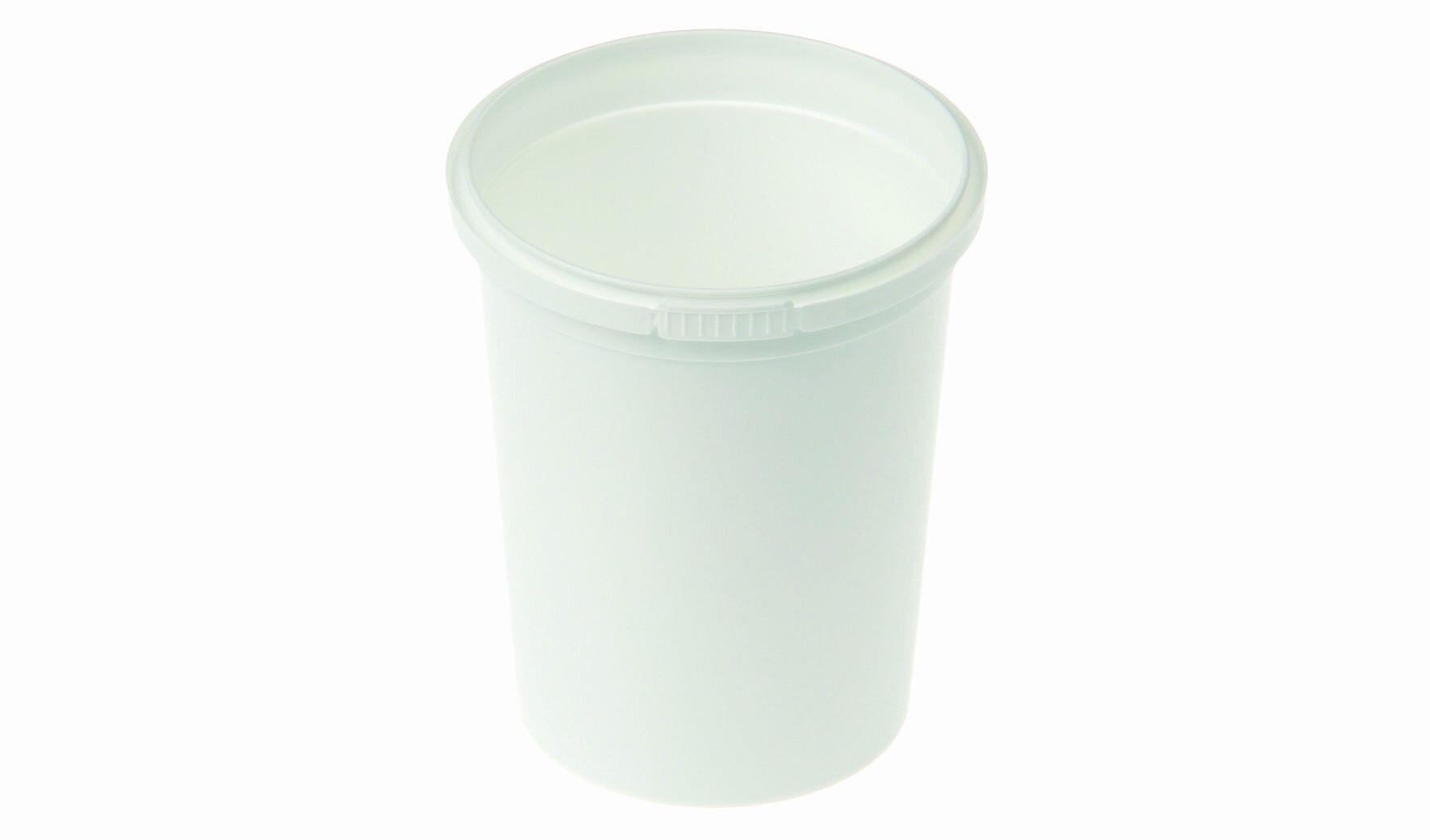 Traiteurbecher mit Erstöffnungsgarantie PP, weiss, 520 ml