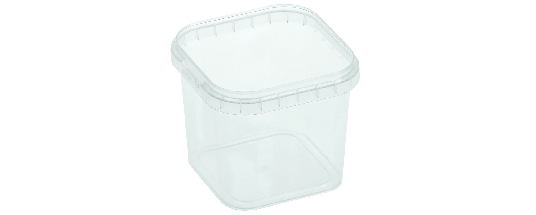Schale PP, transparent, quadratisch, 280 ml