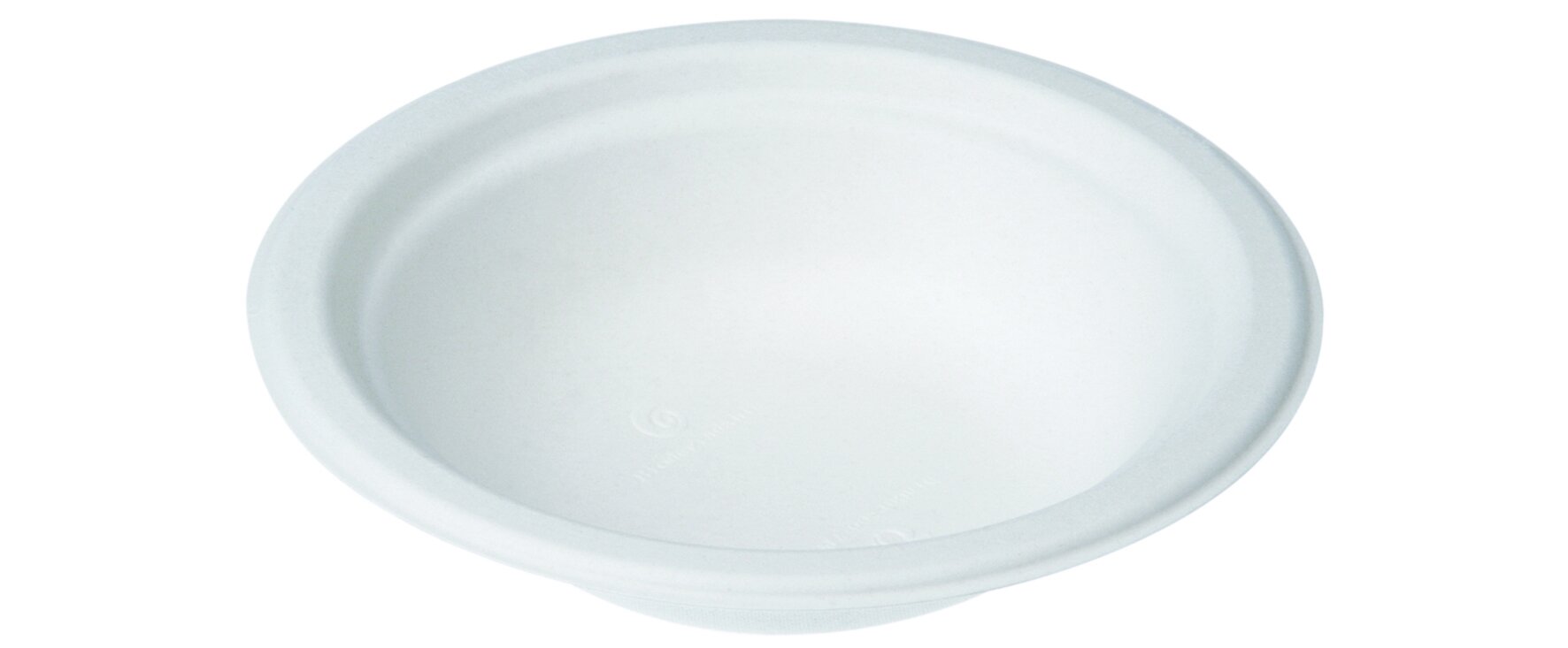 Schale mit Rand naturesse Zuckerrohr, weiss, rund, 680 ml