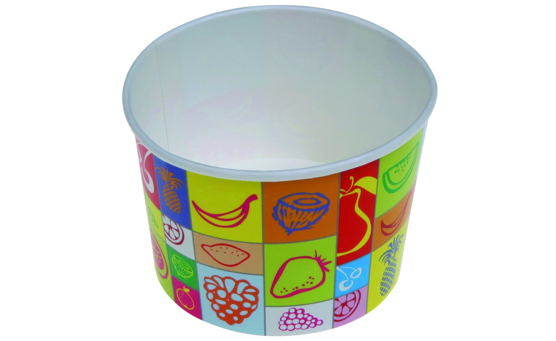 Becher suplesse Karton/PE, bunt, rund, 390 ml