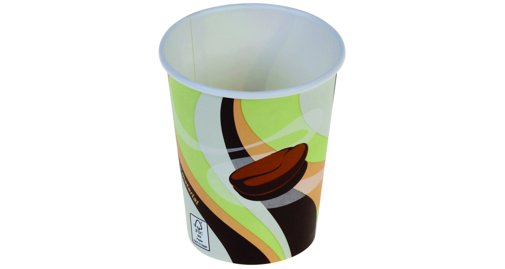 Becher naturesse Retro Karton/PLA, bunt, 1 dl