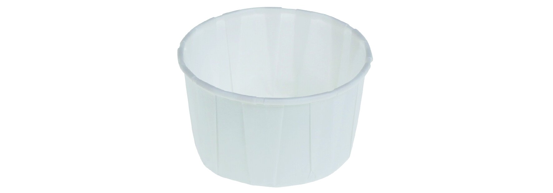 Saucenbecher suplesse Papier, weiss, Ø 8 cm, 163 ml