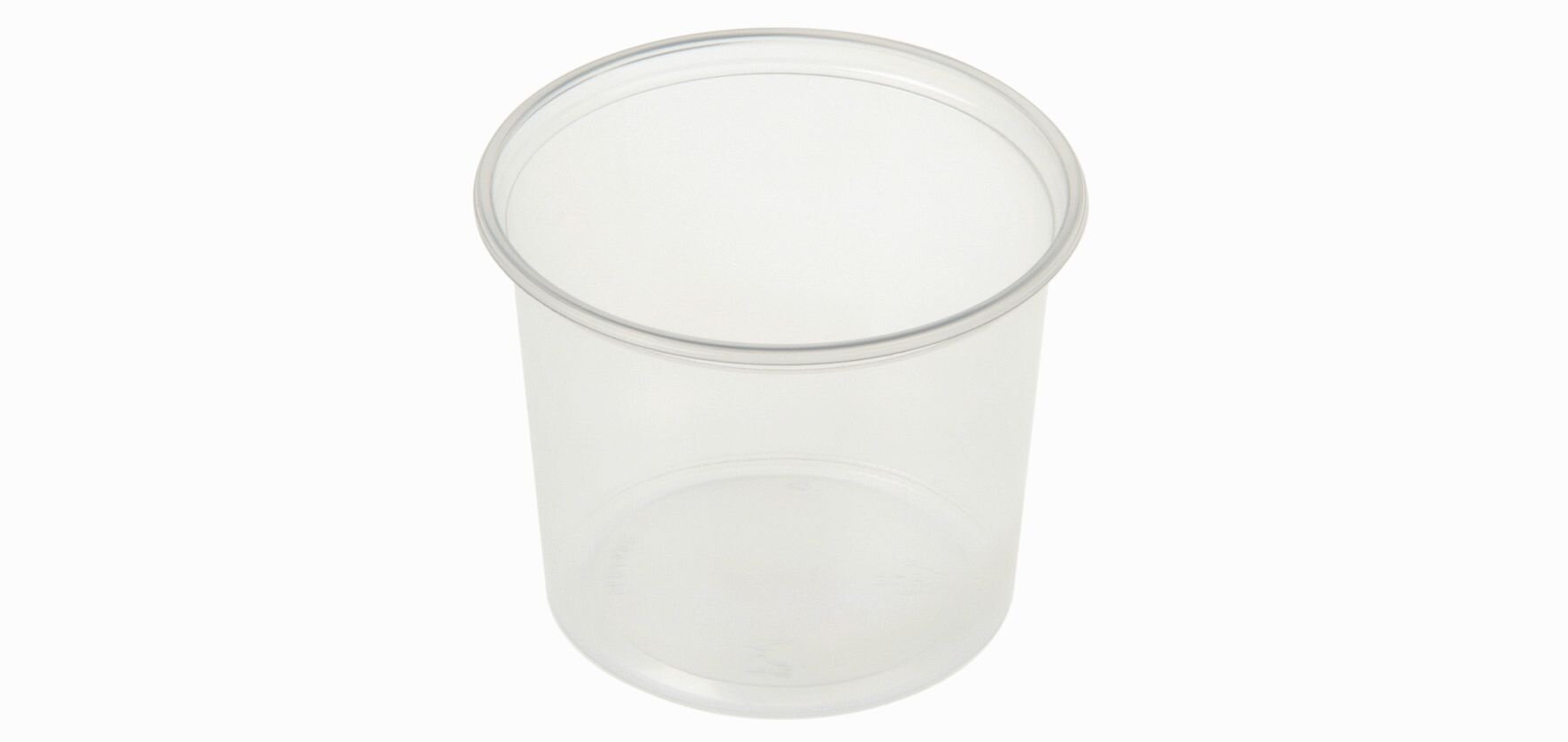 Becher PS, transparent, rund, 400 ml
