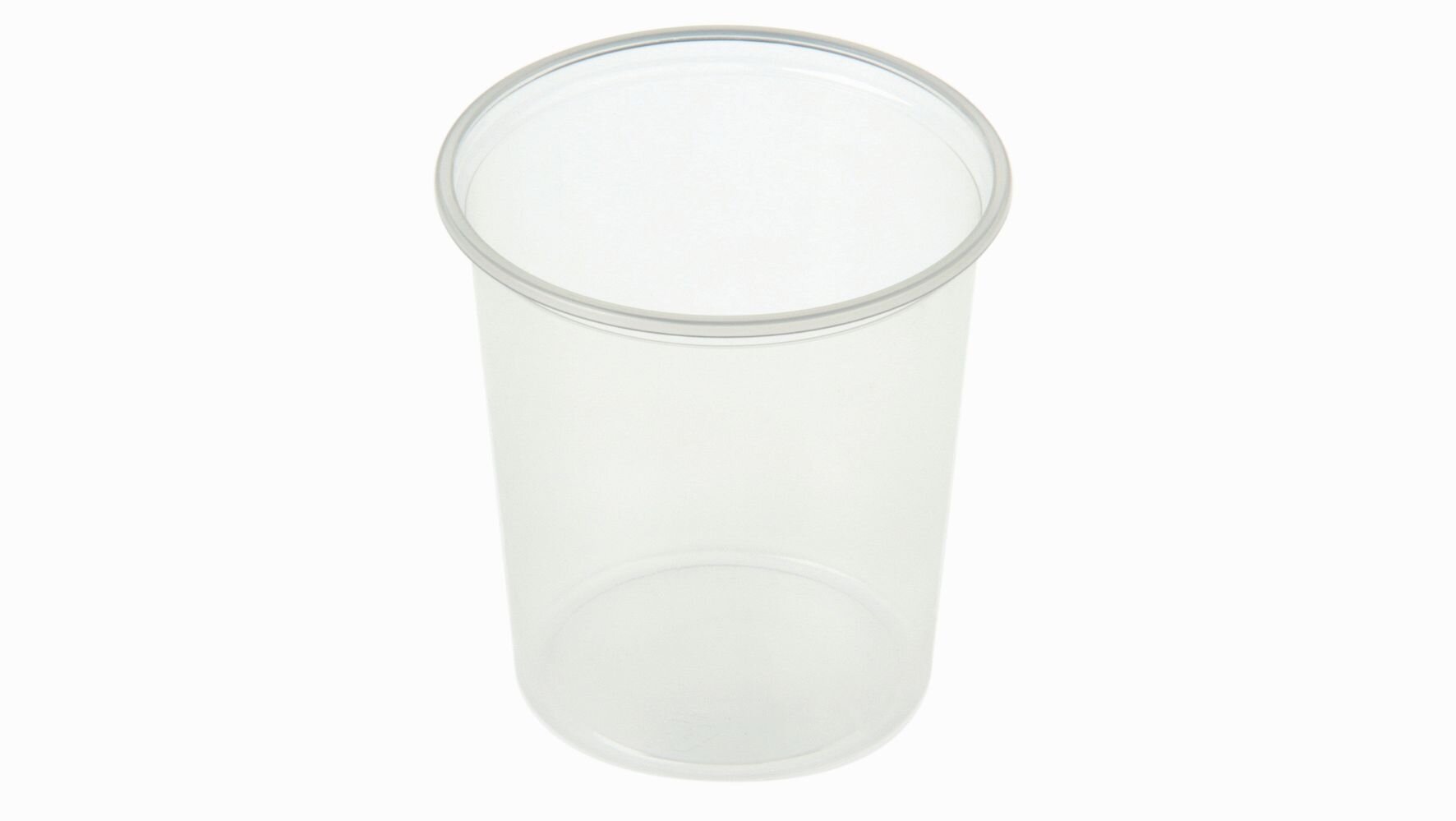 Becher PS, transparent, rund, 500 ml