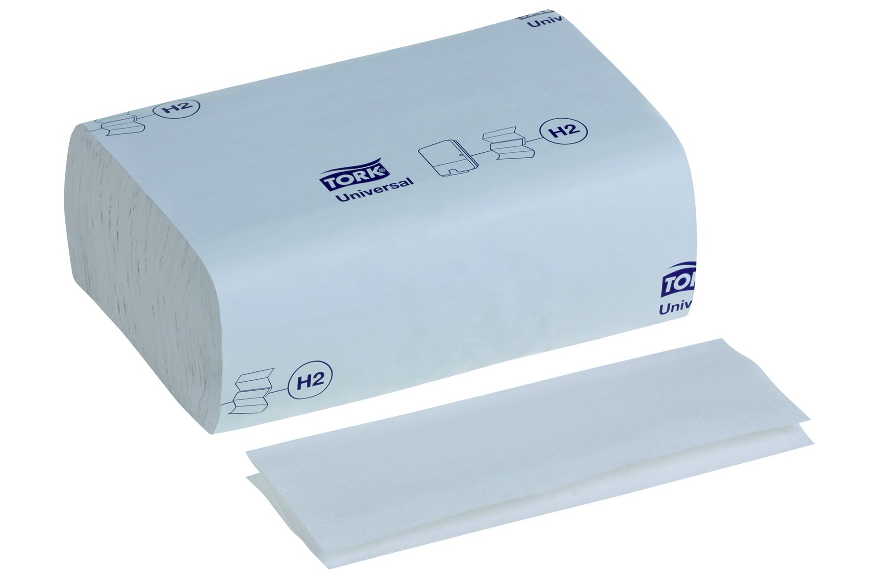 Papierhandtuch Tork weiß, 1-lagig, Z-Falz, 23,4 x 21,3 cm