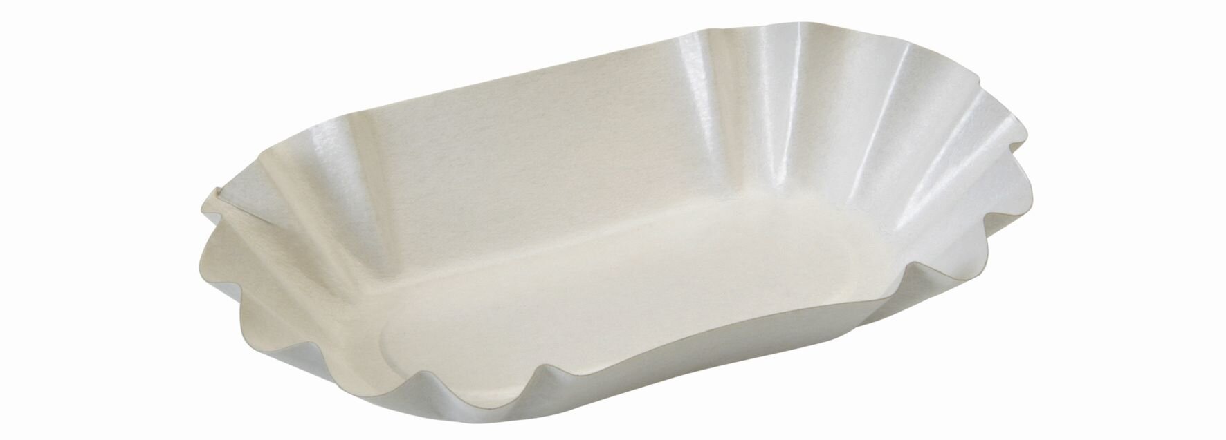 Schale suplesse, Karton/PET, weiss, 12.5 x 20.5 cm