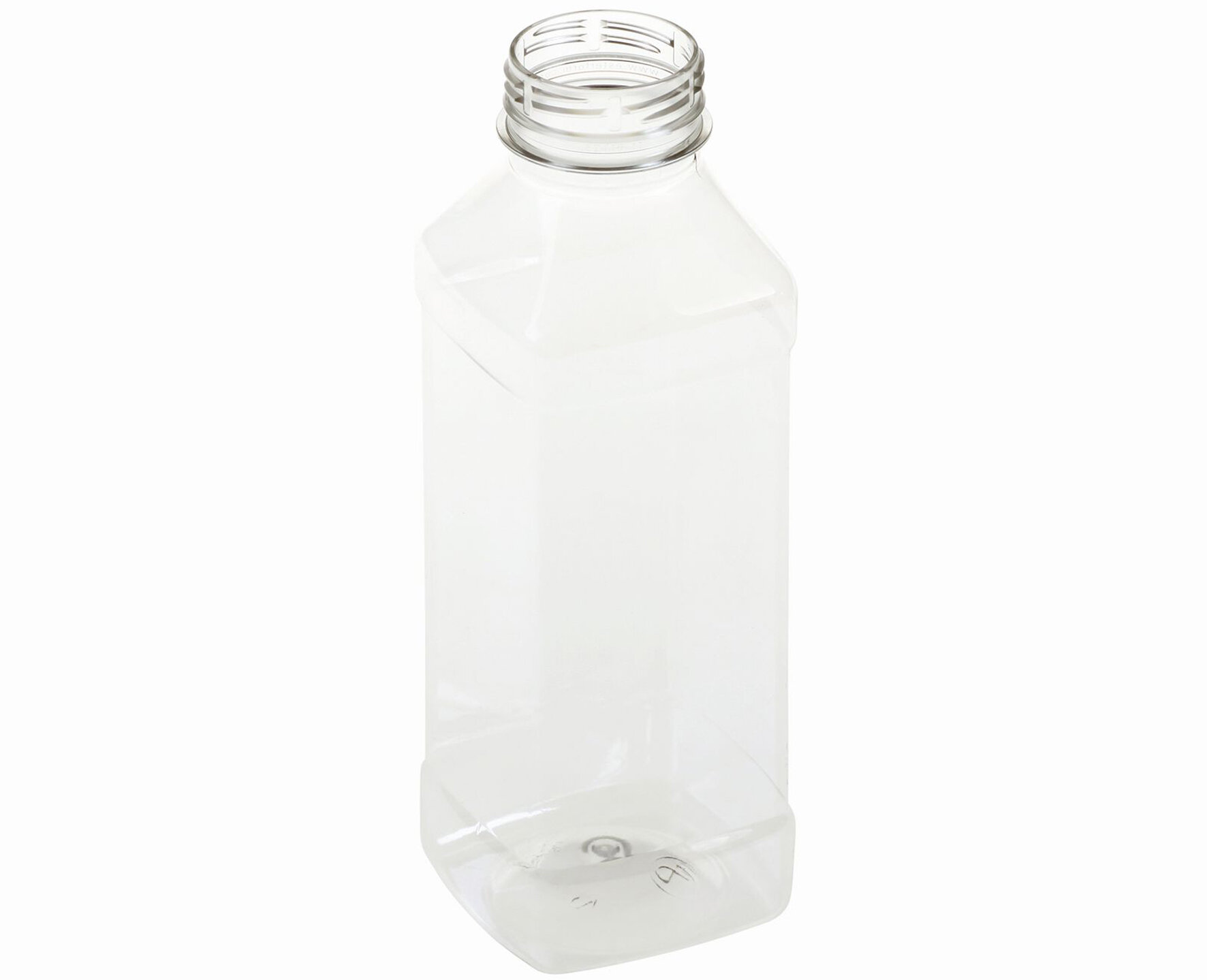 Weithalsflasche Square PET, transparent, 250 ml
