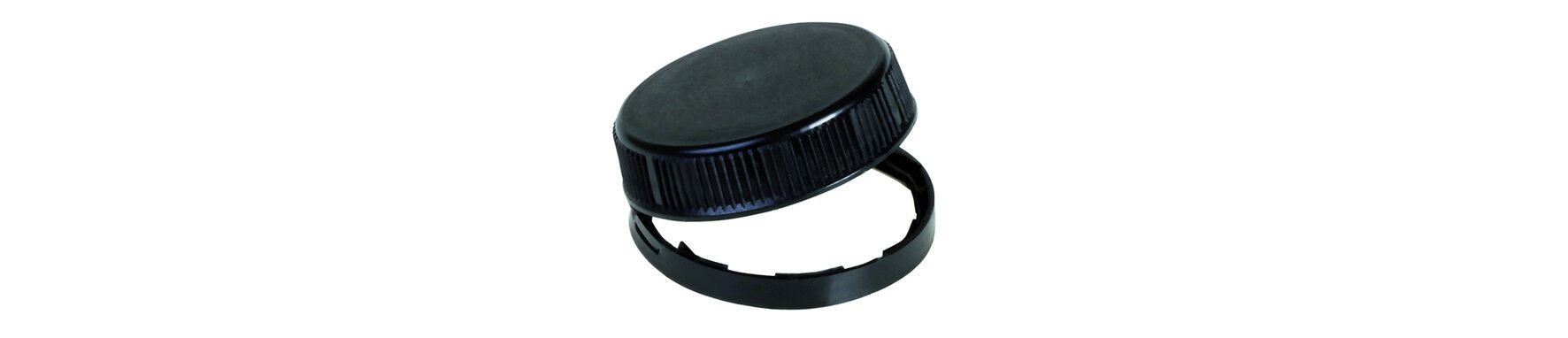 Deckel mit Erstöffnungsgarantie Square HDPE, schwarz