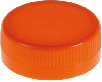 Deckel mit Erstöffnungsgarantie Square HDPE, orange