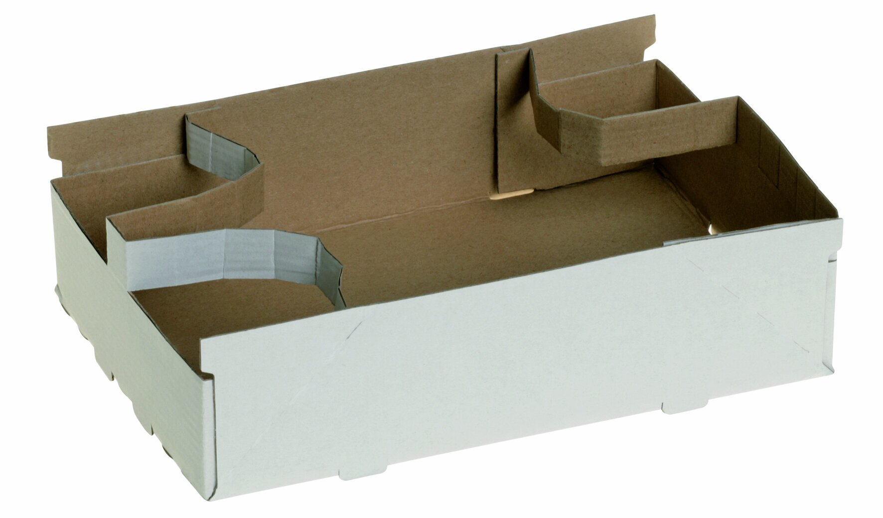 Becherhalter suplesse Karton, weiss/braun