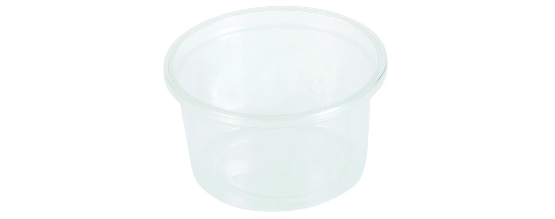 Saucenbecher PP, transparent, rund, 80 ml