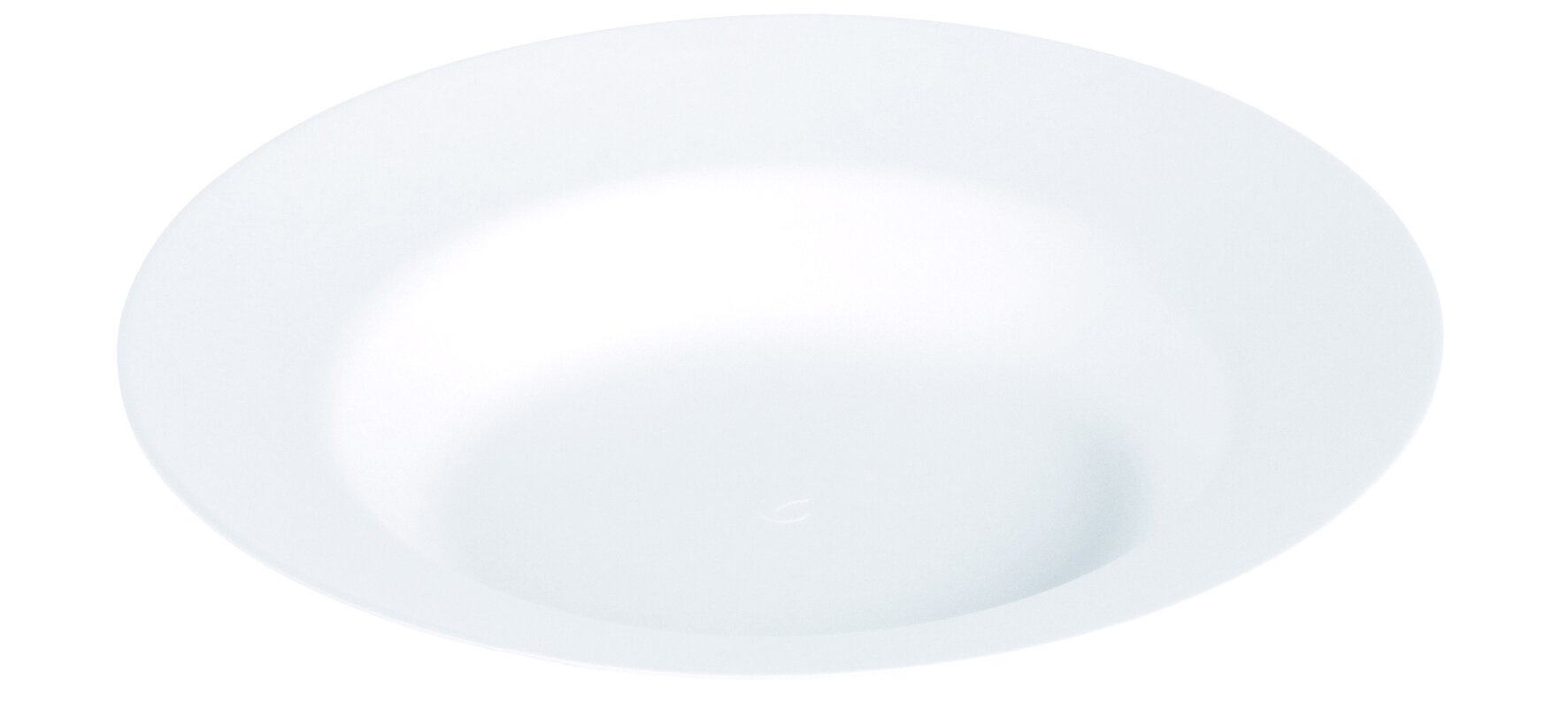 Teller naturesse Elegance Zuckerrohr, weiss, Ø 23 cm