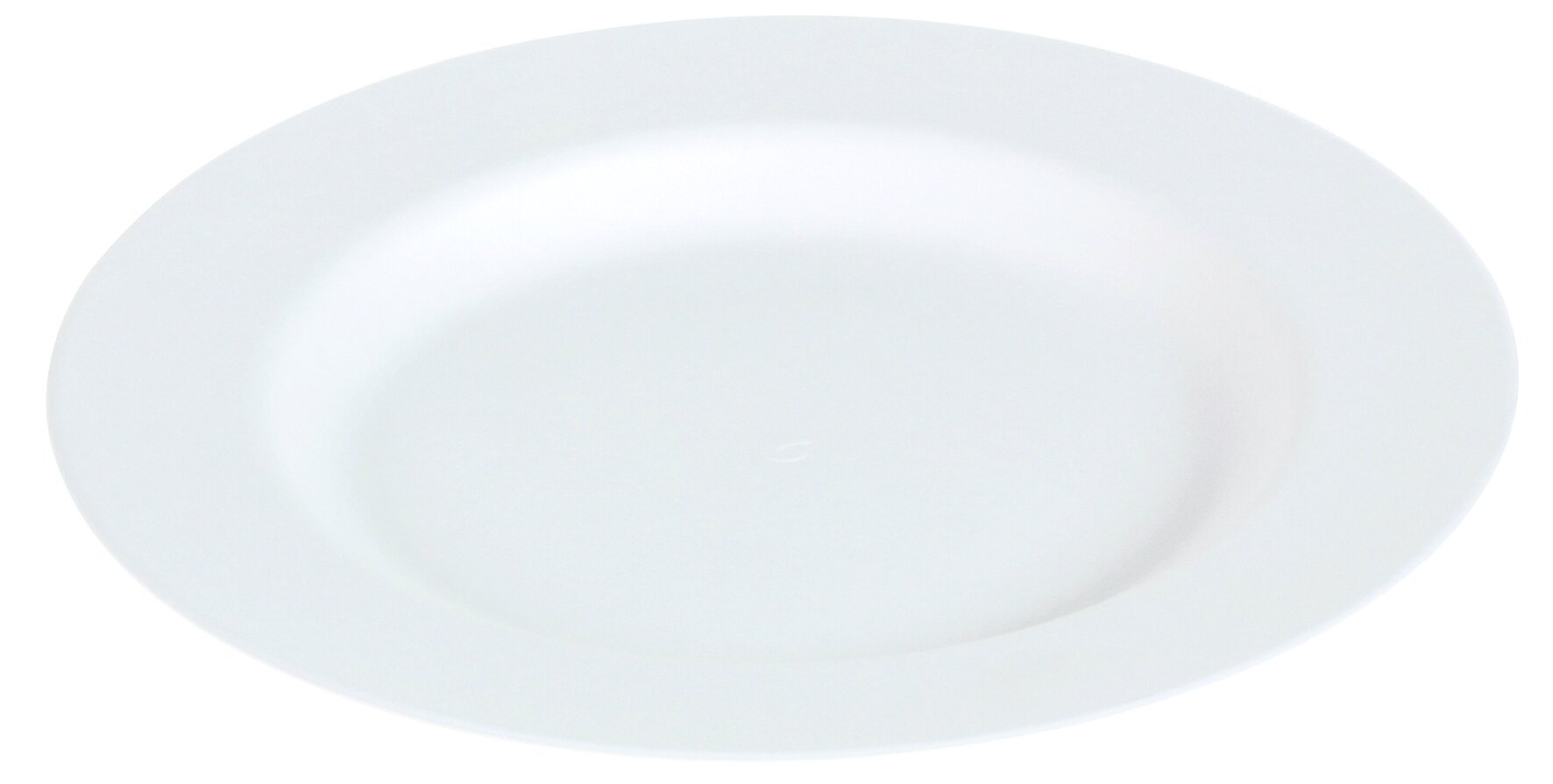 Teller naturesse Elegance Zuckerrohr, weiss, rund, Ø 27 cm