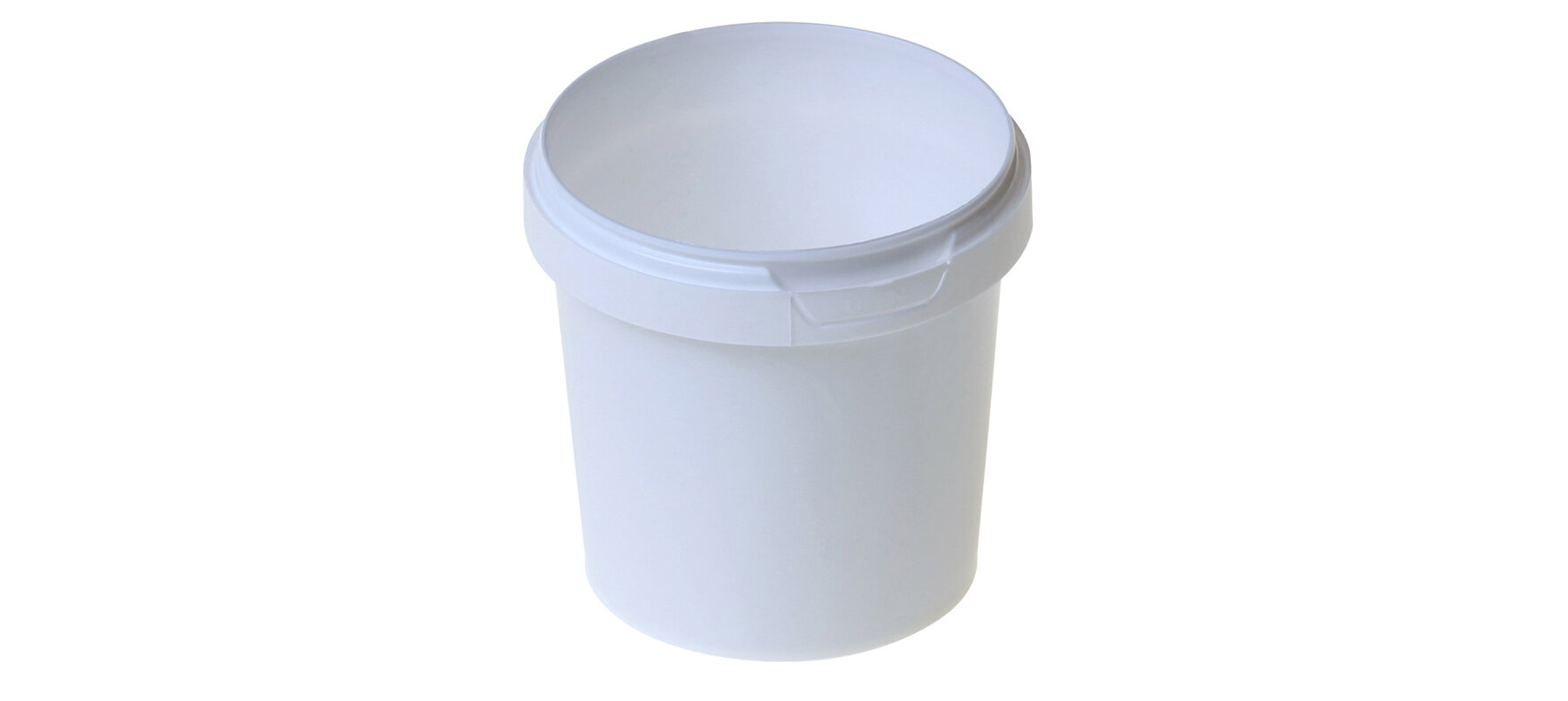 Traiteurbecher mit Erstöffnungsgarantie PP, weiss, 155 ml