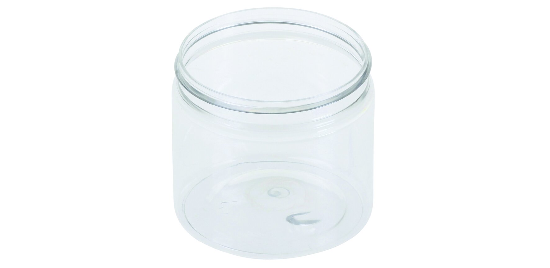 Dose designline Pandora PET, transparent, rund, 200 ml