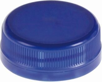Deckel mit Erstöffnungsgarantie Square HDPE, blau
