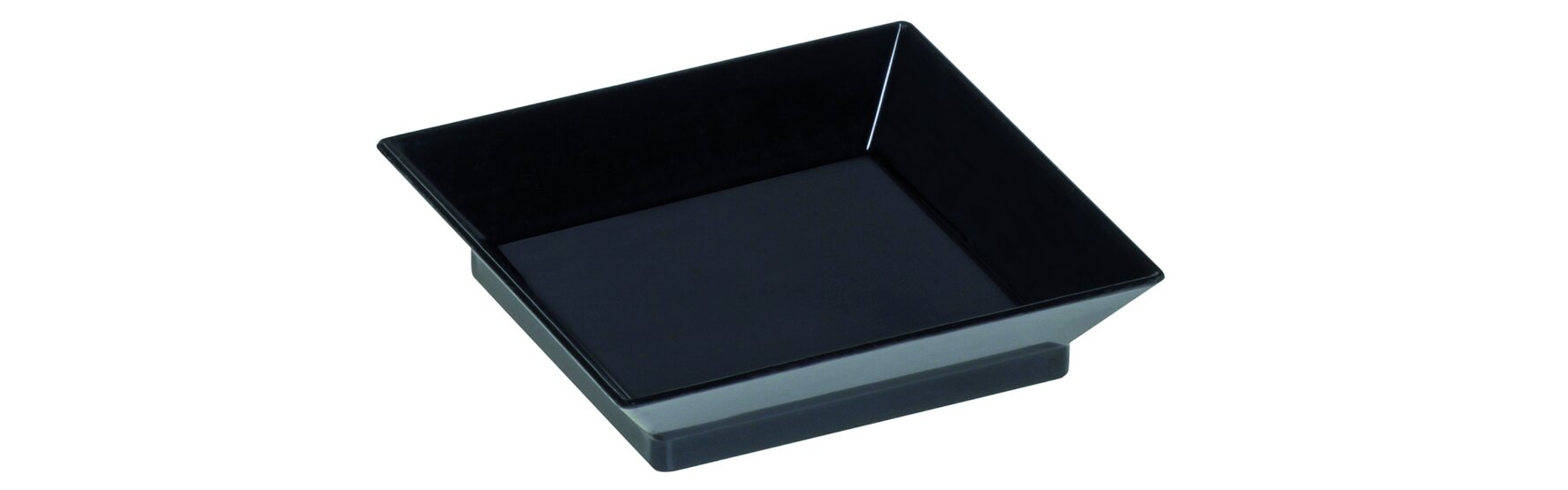 Teller designline Mini Cubik PS, schwarz, 6 x 6 cm