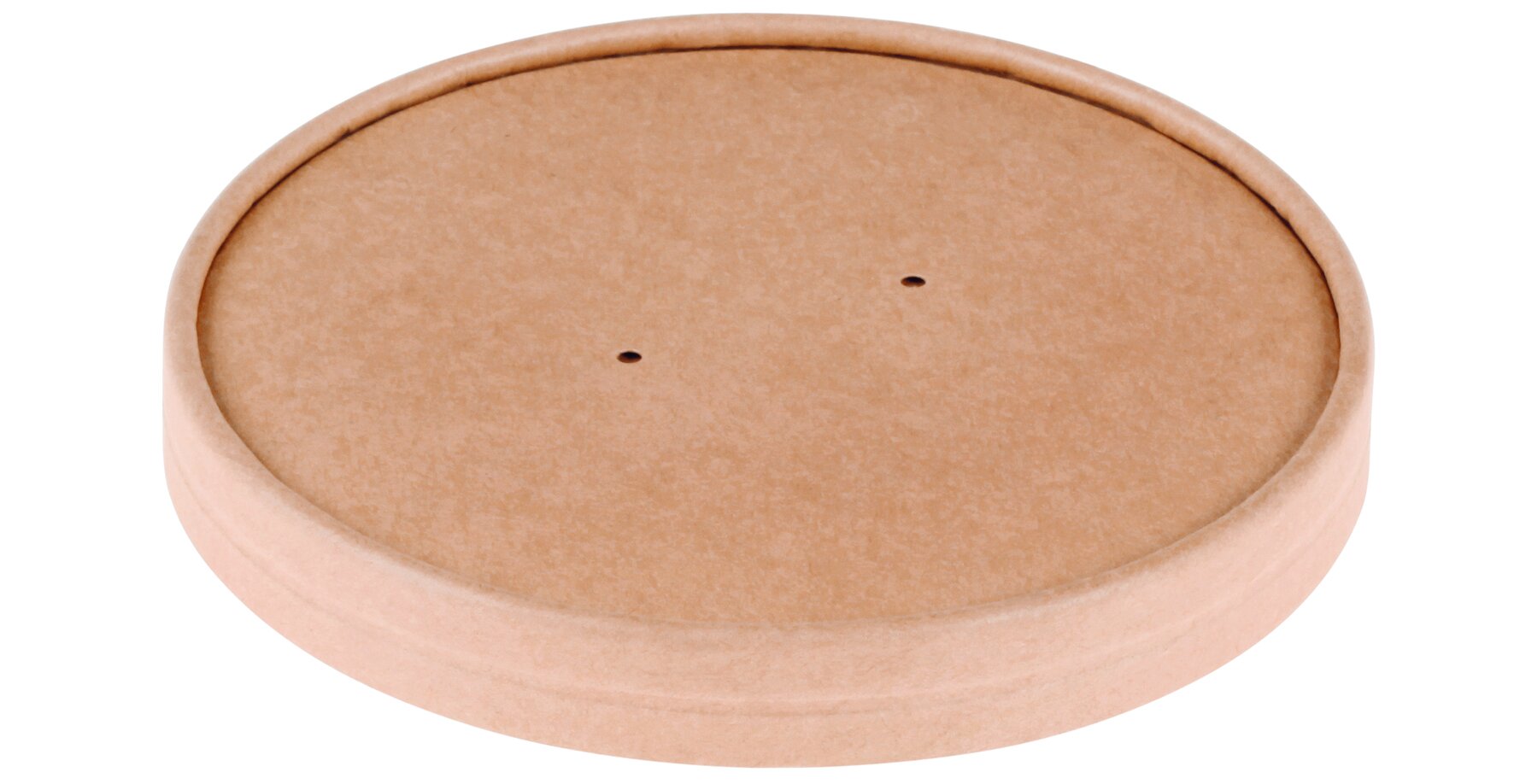 Deckel mit Dampfloch suplesse Karton/PE, braun, Ø 15 cm
