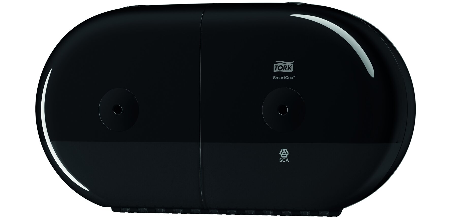 Toiletenpapierspender Tork T9 SmartOne Mini double, schwarz