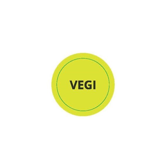 Etikette VEGI rund, Ø 30mm
