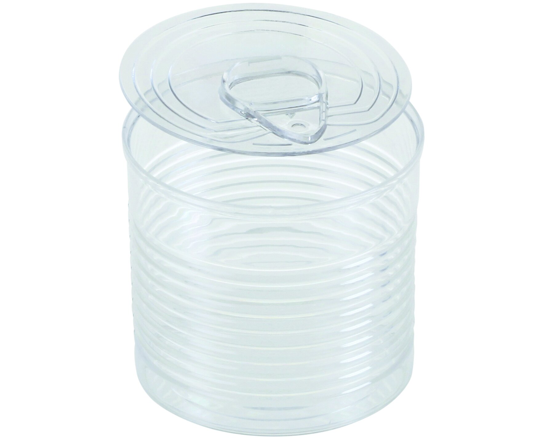 Konservendose mit Deckel designline PS, transparent, 110 ml