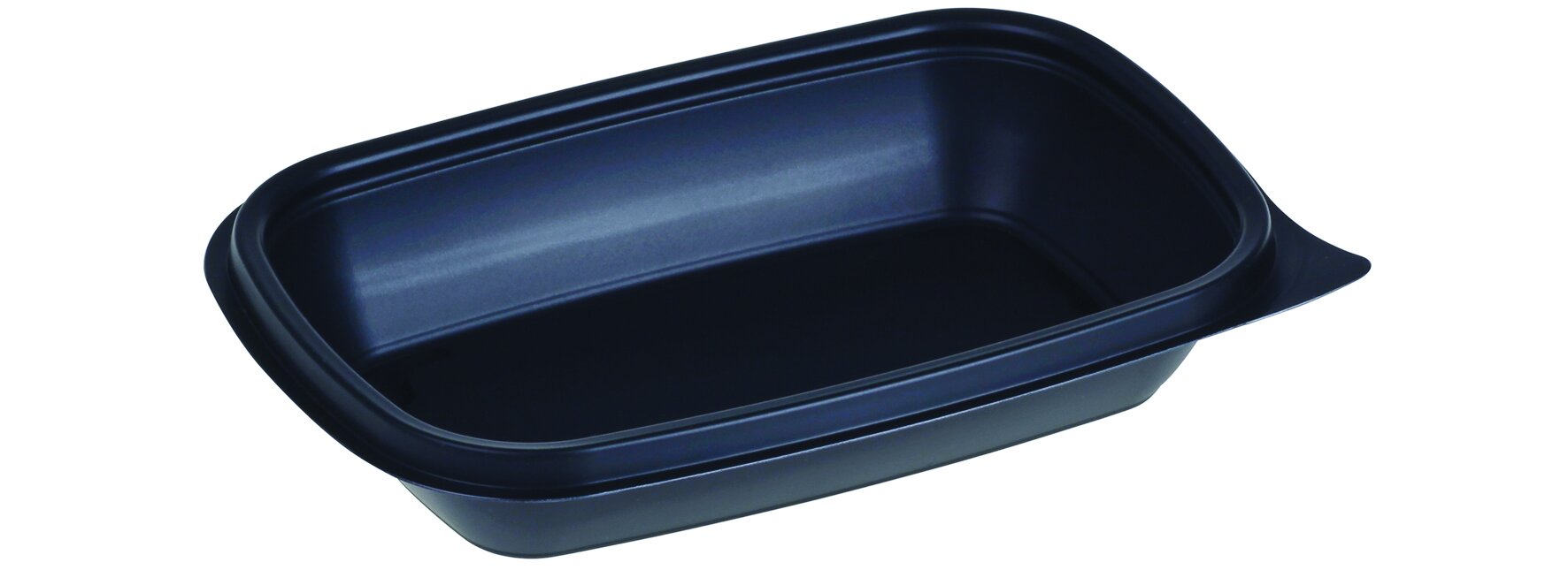 Schale PP, schwarz, rechteckig, 375 ml