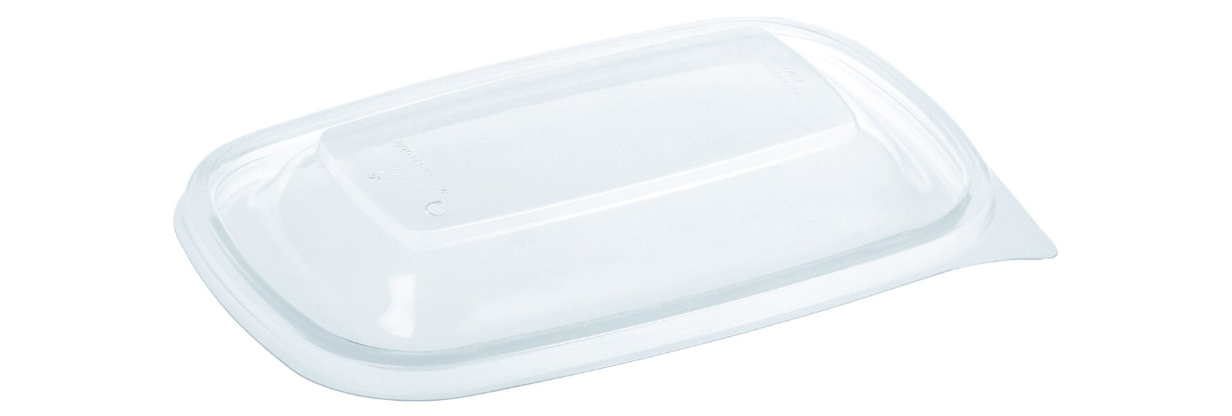 Domdeckel PP, transparent, rechteckig, 20 x 13 cm
