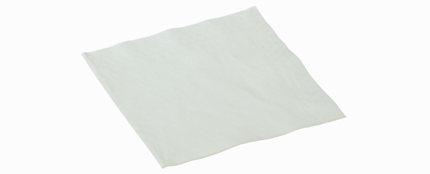 Serviette suplesse Papier, weiss, 2-lagig, 1/4-Falz, 40 x 40 cm