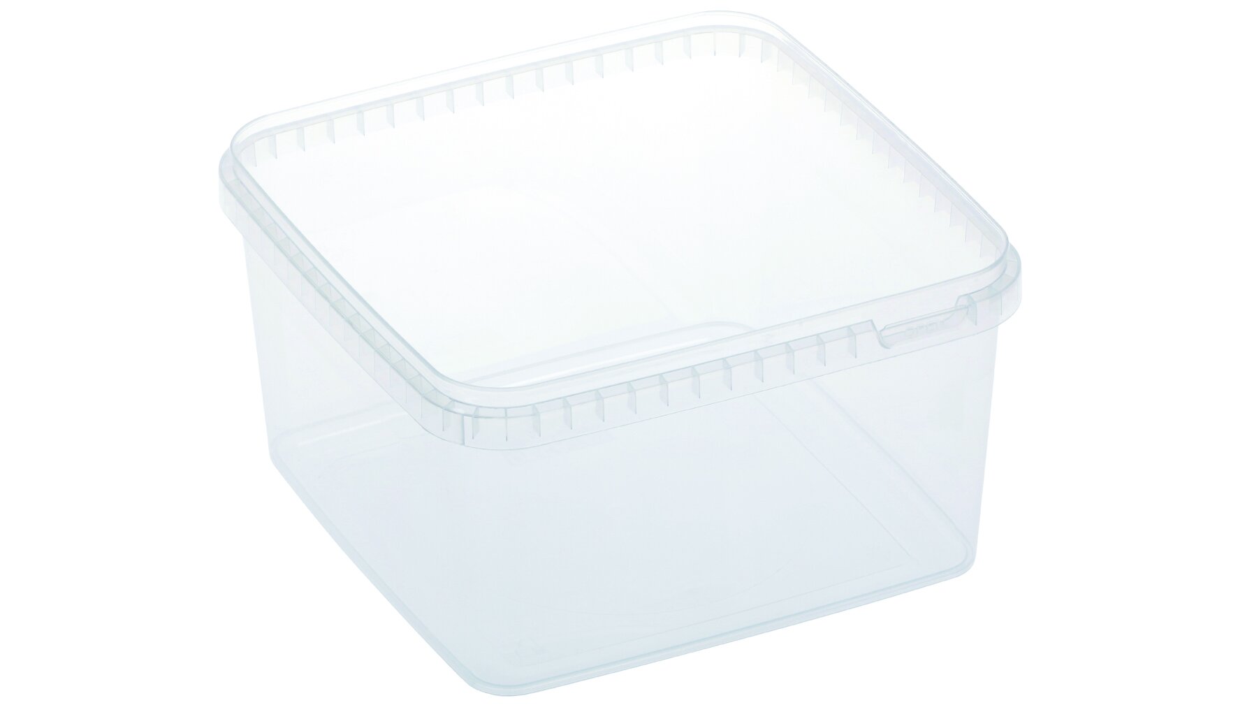 Schale PP, transparent, quadratisch, 3000 ml