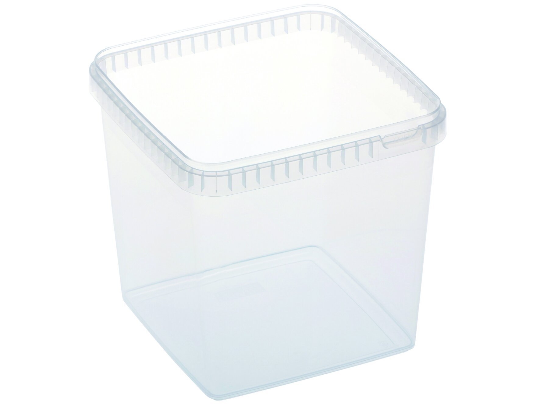Schale PP, transparent, quadratisch, 5000 ml
